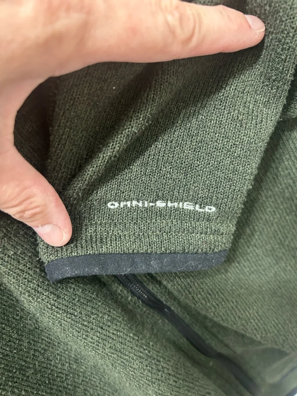 Columbia Jacket‎ Softshell Men’s Medium Hunter Green Omnishield Full Zip Winter